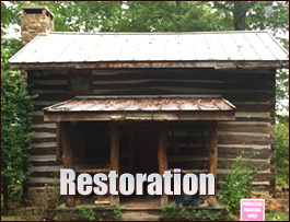 Historic Log Cabin Restoration  Shorter, Alabama